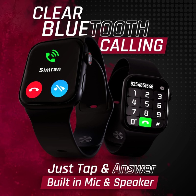 Hammer Pulse Ace 2.0 Bluetooth Calling Smartwatch - Crown Black Hammer Pulse Ace 2.0 Bluetooth Calling Smartwatch - Crown Black