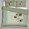 Bella Casa, Double Bedsheet Set with 2 Pillow Covers 100% Cotton -Treasure