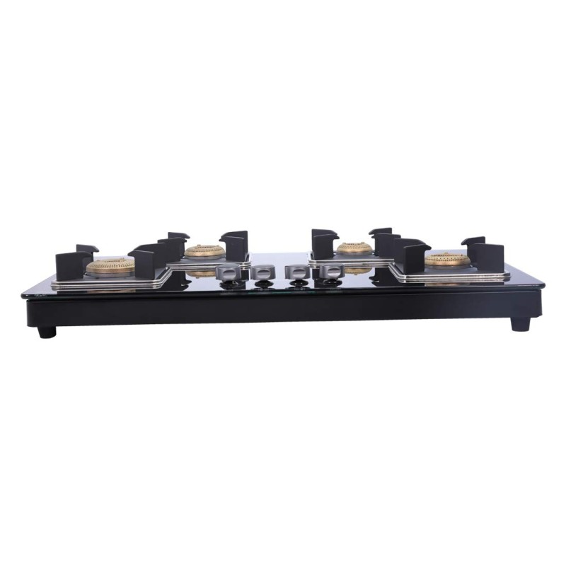 Wonderchef Octavia 4 Burner Glass Hob Top Manual Cooktop , Manual Hob Top | Manual Ignition | Forged Brass Burners | Stainless Steel Drip Tray | Anti-Skid Legs | Large & Heavy Pan support | LPG compatible | Black steel frame | 2 Year Warranty | Black Wonderchef Octavia 4 Burner Glass Hob Top Manual Cooktop , Manual Hob Top | Manual Ignition | Forged Brass Burners | Stainless Steel Drip Tray | Anti-Skid Legs | Large & Heavy Pan support | LPG compatible | Black steel frame | 2 Year Warranty | Black