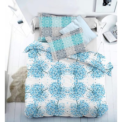 Bella Casa, Double Bedsheet Set with 2 Pillow Covers 100% Cotton -Woodland Bella Casa, Double Bedsheet Set with 2 Pillow Covers 100% Cotton -Woodland