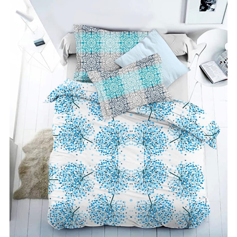 Bella Casa, Double Bedsheet Set with 2 Pillow Covers 100% Cotton -Woodland Bella Casa, Double Bedsheet Set with 2 Pillow Covers 100% Cotton -Woodland