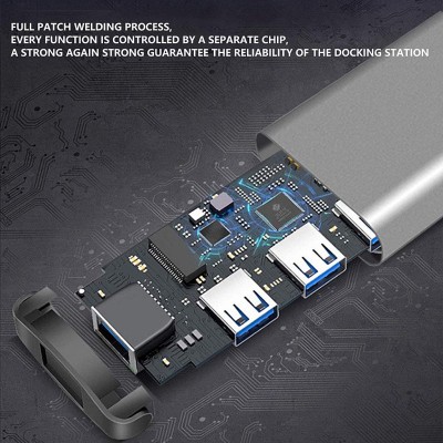 Verilux® USB Hub 3.0 for PC, 4-Port High Speed USB Hub - (Grey) Verilux® USB Hub 3.0 for PC, 4-Port High Speed USB Hub - (Grey)
