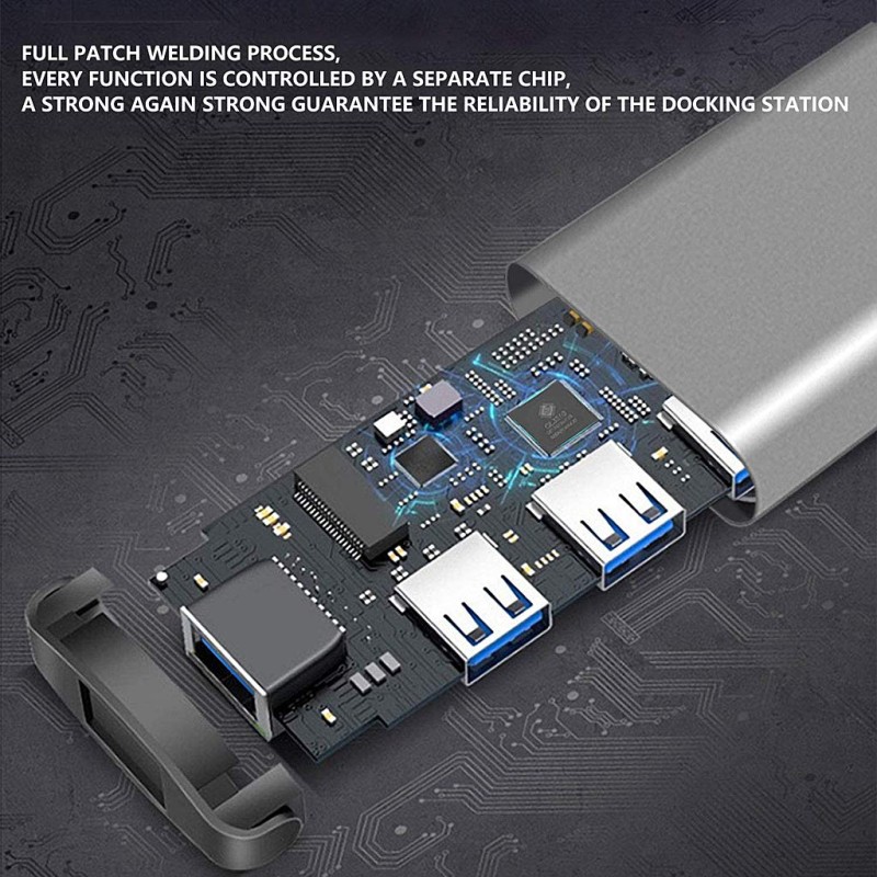 Verilux® USB Hub 3.0 for PC, 4-Port High Speed USB Hub - (Grey) Verilux® USB Hub 3.0 for PC, 4-Port High Speed USB Hub - (Grey)