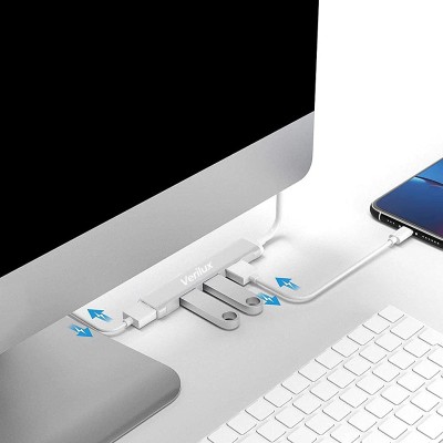 Verilux® USB Hub 3.0 for PC, 4-Port High Speed USB Hub - (Grey) Verilux® USB Hub 3.0 for PC, 4-Port High Speed USB Hub - (Grey)