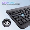 iClever Wireless Keyboard for Mac BK04, Bluetooth Keyboard for Tablet, Universal Slim Portable, 7-Colors Backlit Keyboard iClever Wireless Keyboard for Mac BK04, Bluetooth Keyboard for Tablet, Universal Slim Portable, 7-Colors Backlit Keyboard