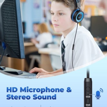 iClever Kids Wired Headphones for Boys, Headphones for Kids