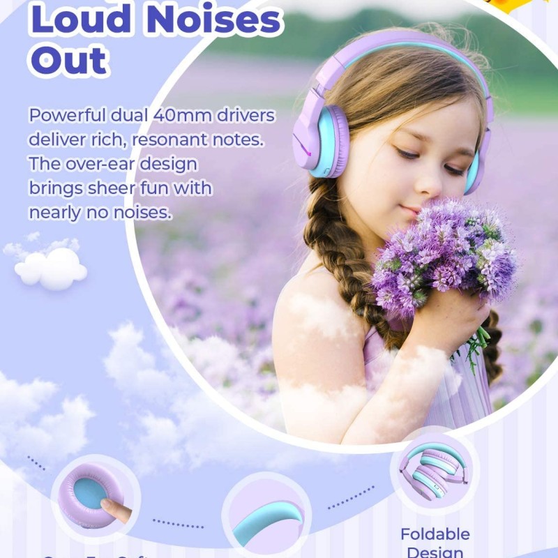 iClever Girls Headphones, Kids Wireless Headphones iClever Girls Headphones, Kids Wireless Headphones