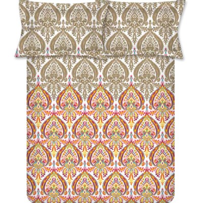 Raymond Home Avenue Cotton Rich King Bedsheet with 2 Pillow Covers