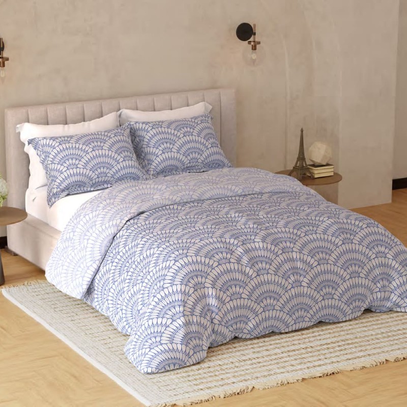 Raymond Home Avenue Cotton Rich King Bedsheet with 2 Pillow Covers