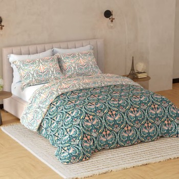 Raymond Home Avenue Cotton Rich King Bedsheet with 2 Pillow Covers