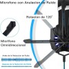 Kotion Each: Over The Ear Wired Headsets With Mic & Led - G9000 Edition For Pc/Ipad/Iphone/Tablets/Mobile Phones (Black/Blue)