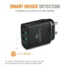 Amkette PowerPro Smart Dual Port Wall Charger MicroUSB Cable Included (2.4 Amperes) (Black) Amkette PowerPro Smart Dual Port Wall Charger MicroUSB Cable Included (2.4 Amperes) (Black)