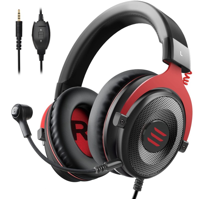 EKSA E900 Wired Stereo Gaming Headset-Over Ear Headphones with Noise Canceling Mic EKSA E900 Wired Stereo Gaming Headset-Over Ear Headphones with Noise Canceling Mic