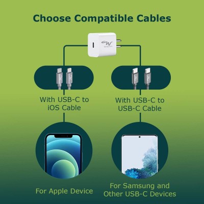 Wayona 20W USB C PD/QC Fast Charging Adapter Compatible Wayona 20W USB C PD/QC Fast Charging Adapter Compatible