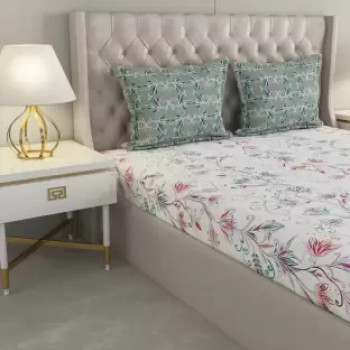 Raymond Home Camphor 144 TC Double Bedsheet with 2 Pillow Covers