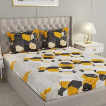 Raymond Home Camphor 144 TC Double Bedsheet with 2 Pillow Covers