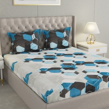 Raymond Home Camphor 144 TC Double Bedsheet with 2 Pillow Covers