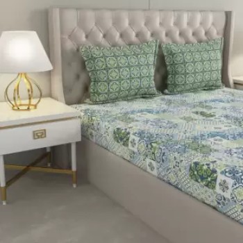 Raymond Home Camphor 144 TC Double Bedsheet with 2 Pillow Covers