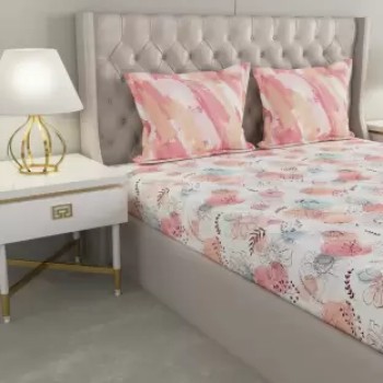 Raymond Home Camphor 144 TC Double Bedsheet with 2 Pillow Covers