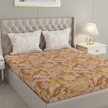 Raymond Home Camphor 144 TC Double Bedsheet with 2 Pillow Covers