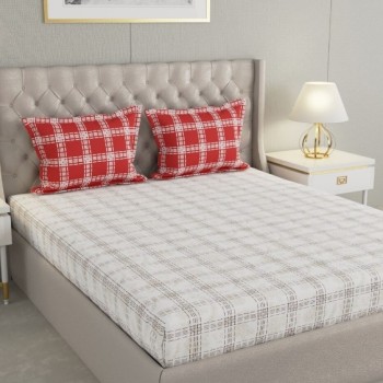 Raymond Home Camphor 144 TC Double Bedsheet with 2 Pillow Covers