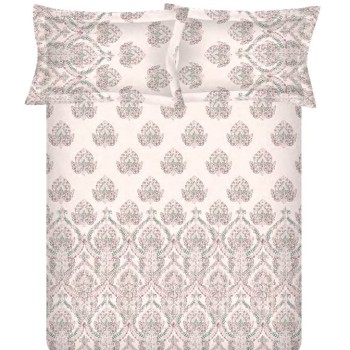 Raymond Home Crystal 200 TC King Size Bedsheet with 2 Pillow Covers