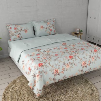 Raymond Home Crystal 200 TC King Size Bedsheet with 2 Pillow Covers