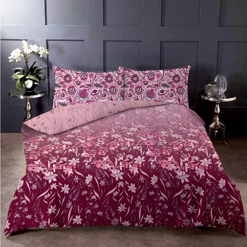 Bella Casa, Double Bedsheet Set with 2 Pillow Covers - Cotton -Digital Collection Bella Casa, Double Bedsheet Set with 2 Pillow Covers - Cotton -Digital Collection