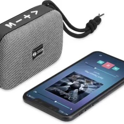 Zoook ZB-Rockstar 5 W Bluetooth Speaker  (Grey, Black, Mono Channel)