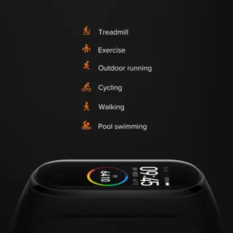 Mi Smart Band 4 (Black Strap, Size : Regular) Mi Smart Band 4 (Black Strap, Size : Regular)