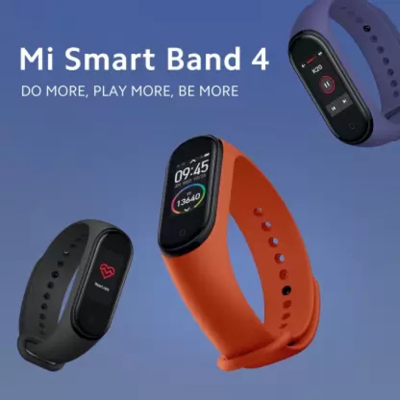 Mi Smart Band 4 (Black Strap, Size : Regular) Mi Smart Band 4 (Black Strap, Size : Regular)