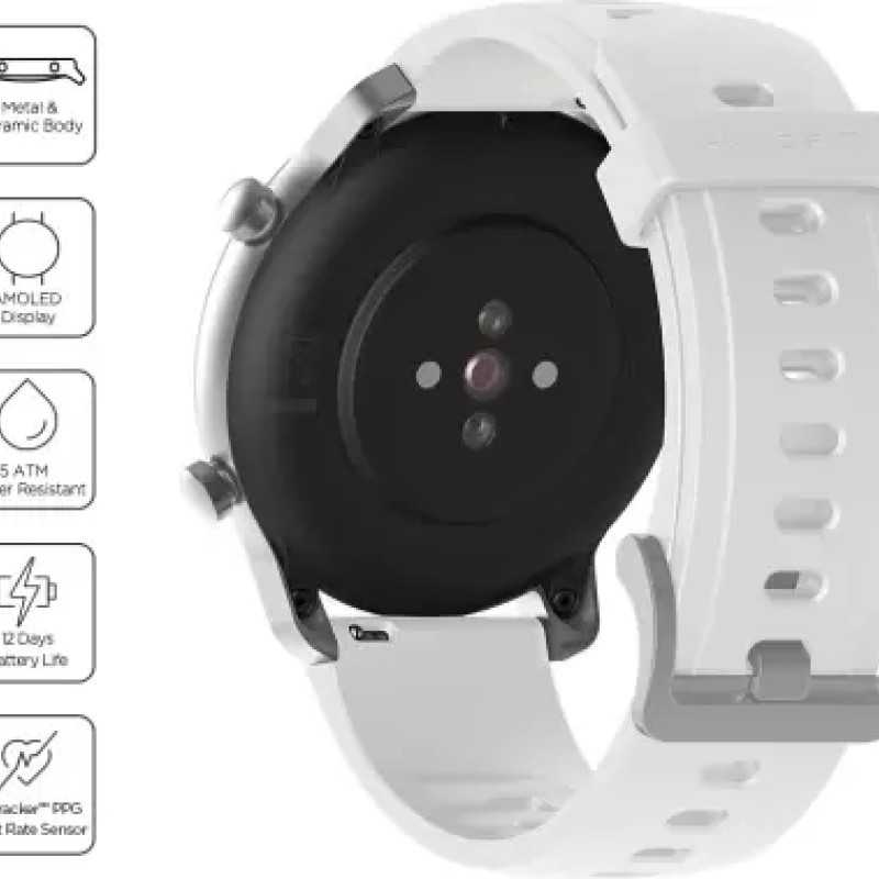 huami Amazfit GTR 42 mm Smartwatch (White Strap, Regular) huami Amazfit GTR 42 mm Smartwatch (White Strap, Regular)