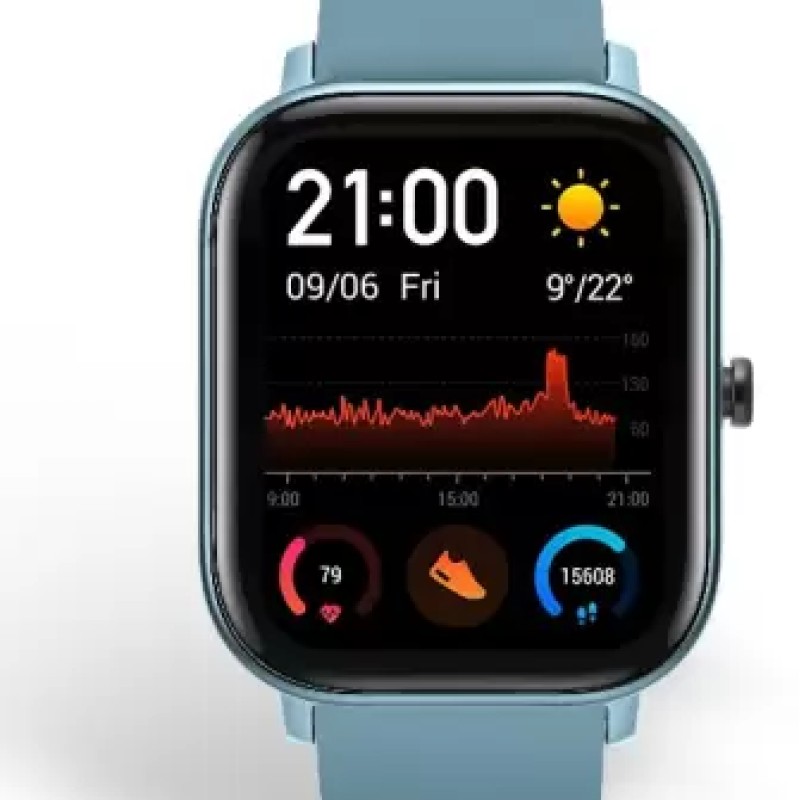 huami Amazfit GTS 1,65 HD AMOLED Ultrathin and lightweight metal body Smartwatch (Blue Strap, Regular) huami Amazfit GTS 1,65 HD AMOLED Ultrathin and lightweight metal body Smartwatch (Blue Strap, Regular)
