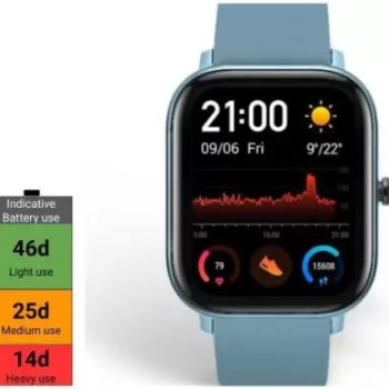 huami Amazfit GTS 1,65 HD AMOLED Ultrathin and lightweight metal body Smartwatch (Blue Strap, Regular) huami Amazfit GTS 1,65 HD AMOLED Ultrathin and lightweight metal body Smartwatch (Blue Strap, Regular)