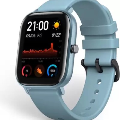 huami Amazfit GTS 1,65 HD AMOLED Ultrathin and lightweight metal body Smartwatch (Blue Strap, Regular) huami Amazfit GTS 1,65 HD AMOLED Ultrathin and lightweight metal body Smartwatch (Blue Strap, Regular)