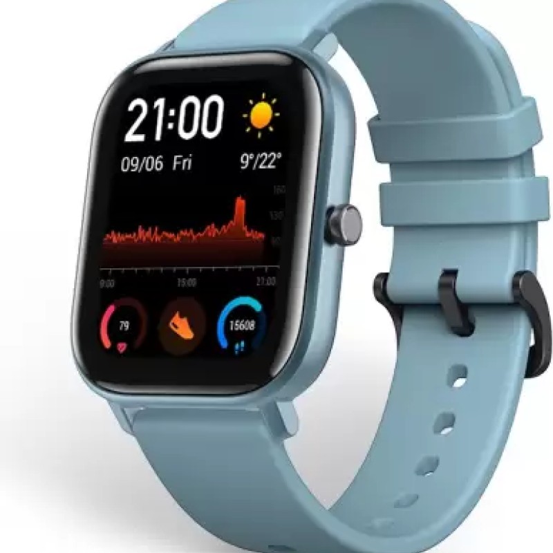 huami Amazfit GTS 1,65 HD AMOLED Ultrathin and lightweight metal body Smartwatch (Blue Strap, Regular) huami Amazfit GTS 1,65 HD AMOLED Ultrathin and lightweight metal body Smartwatch (Blue Strap, Regular)