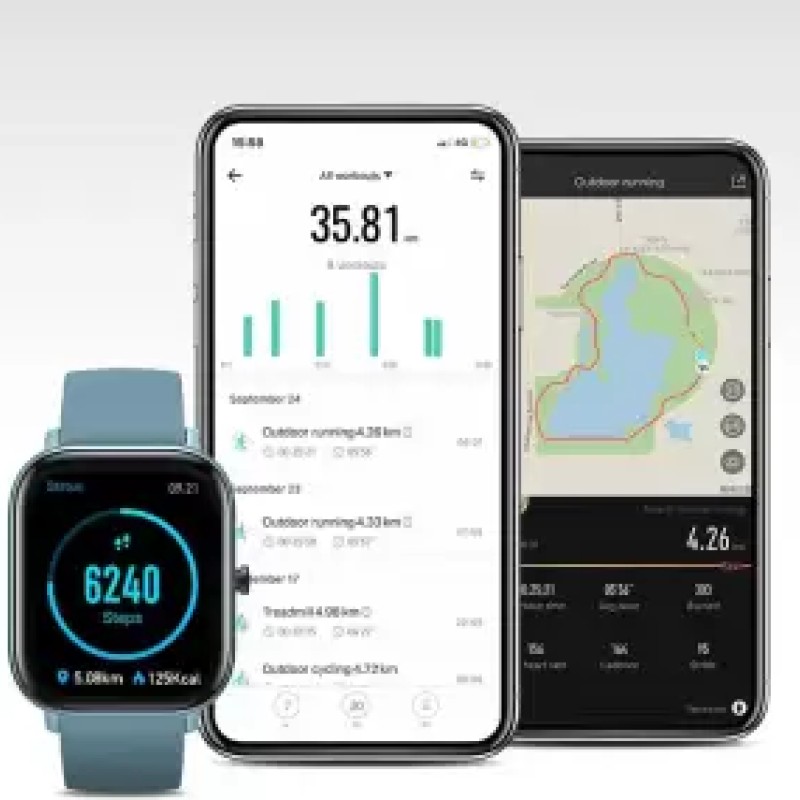 huami Amazfit GTS 1,65 HD AMOLED Ultrathin and lightweight metal body Smartwatch (Blue Strap, Regular) huami Amazfit GTS 1,65 HD AMOLED Ultrathin and lightweight metal body Smartwatch (Blue Strap, Regular)