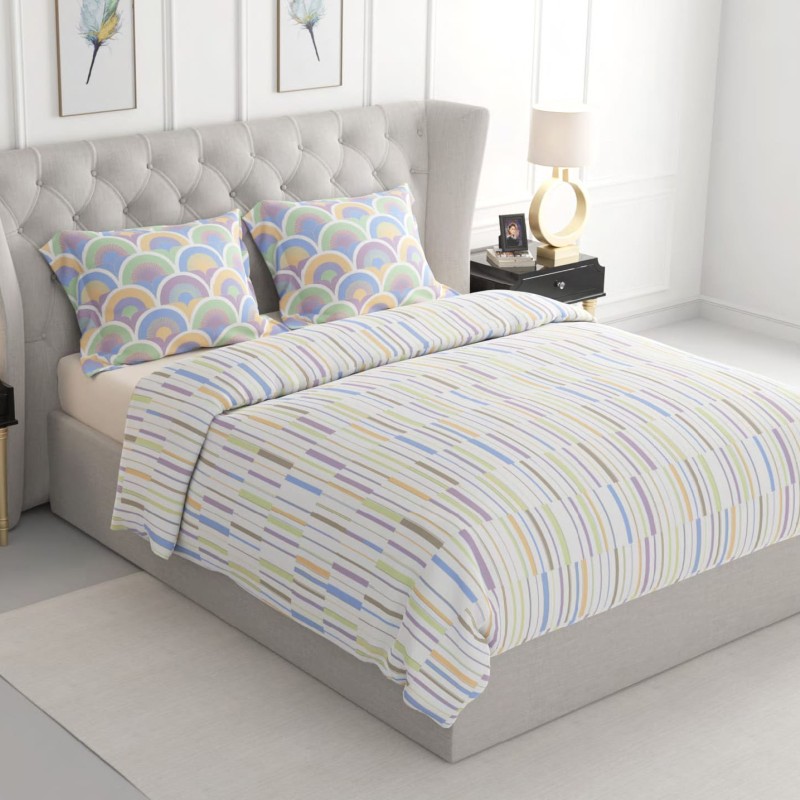 Raymond Home Jazzy Cotton Rich Double Bedsheet with 2 Pillow Covers Raymond Home Jazzy Cotton Rich Double Bedsheet with 2 Pillow Covers
