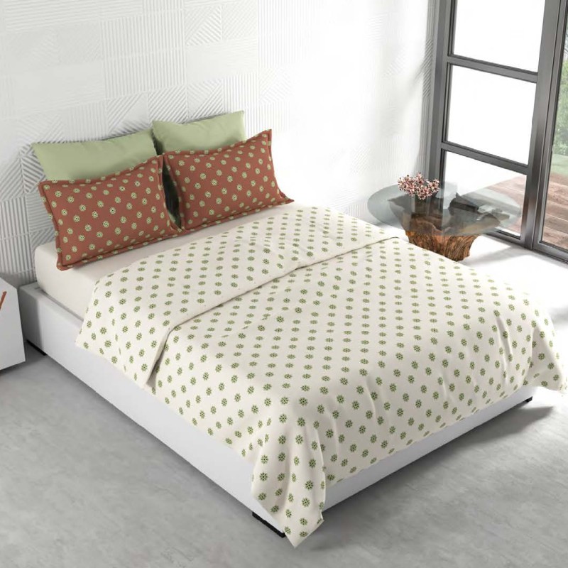 Raymond Home Mystique 110 TC Double Bedsheet with 2 Pillow Covers