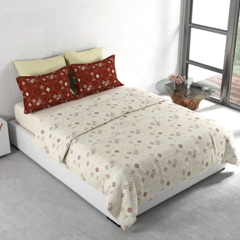 Raymond Home Mystique 110 TC Double Bedsheet with 2 Pillow Covers Raymond Home Mystique 110 TC Double Bedsheet with 2 Pillow Covers
