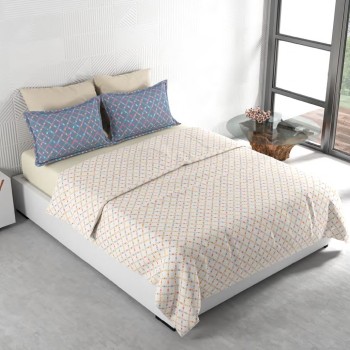 Raymond Home Mystique 110 TC Double Bedsheet with 2 Pillow Covers