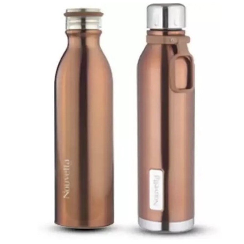 Emirates Double Wall Bottle - Copper 750 ml Bottle (Pack of 2, Copper, Steel) Emirates Double Wall Bottle - Copper 750 ml Bottle (Pack of 2, Copper, Steel)