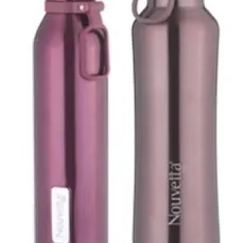 Etihad Double Wall Bottle - Rose Gold 750 ml Bottle (Pack of 2, Rose Gold, Steel)