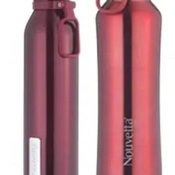 Etihad Double Wall Bottle - Red 750 ml Bottle  (Pack of 2, Red, Steel) 