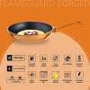 Nouvetta Flame Guard Non-Stick Fry Pan with 2-Way Non-Stick Coating,24 cm, 3.5 mm Thickness(Induction and Gas Stove Compatible), Copper Nouvetta Flame Guard Non-Stick Fry Pan with 2-Way Non-Stick Coating,24 cm, 3.5 mm Thickness(Induction and Gas Stove Compatible), Copper