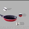 Nouvetta Diecast Non-Stick Fry Pan with 2-Way Non-Stick Coating,24 cm, 4.5 mm Thickness(Induction and Gas Stove Compatible), Red & Black Nouvetta Diecast Non-Stick Fry Pan with 2-Way Non-Stick Coating,24 cm, 4.5 mm Thickness(Induction and Gas Stove Compatible), Red & Black