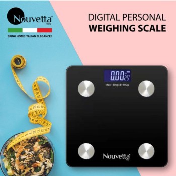 Nouvetta Nouvetta Bluetooth Digital Personal Smart Weighing Scale( Dark Grey) NWC-19178 Dark Grey