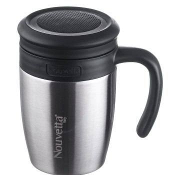 Nouvetta Stricker Vacuum Insulated Double Wall Stainless Steel Mug, 450ML (Grey)