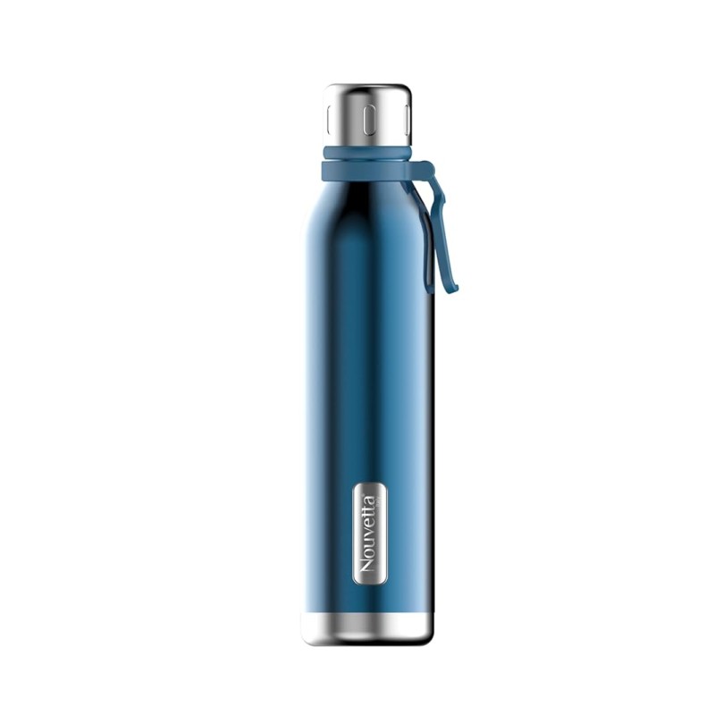 Nouvetta Spice Double Wall Stainless Steel Flask Bottle, 1000 ml-Blue Nouvetta Spice Double Wall Stainless Steel Flask Bottle, 1000 ml-Blue