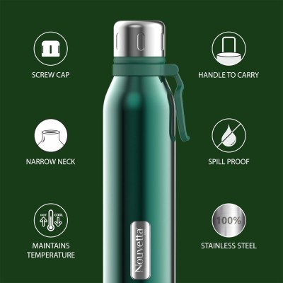Nouvetta Spice Double Wall Stainless Steel Flask Bottle, 1000 ml- Purple Nouvetta Spice Double Wall Stainless Steel Flask Bottle, 1000 ml- Purple